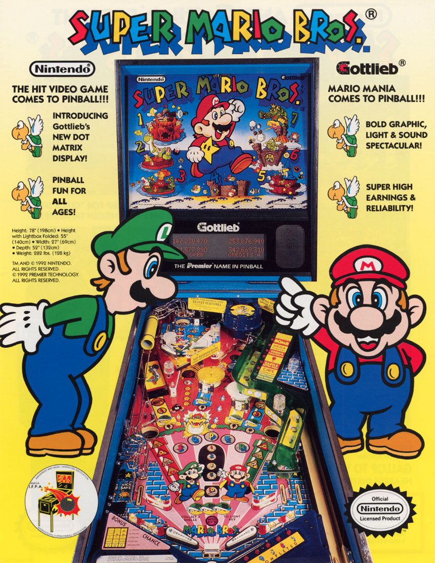 Mario (Charles Martinet) (Gottlieb pinball machine)