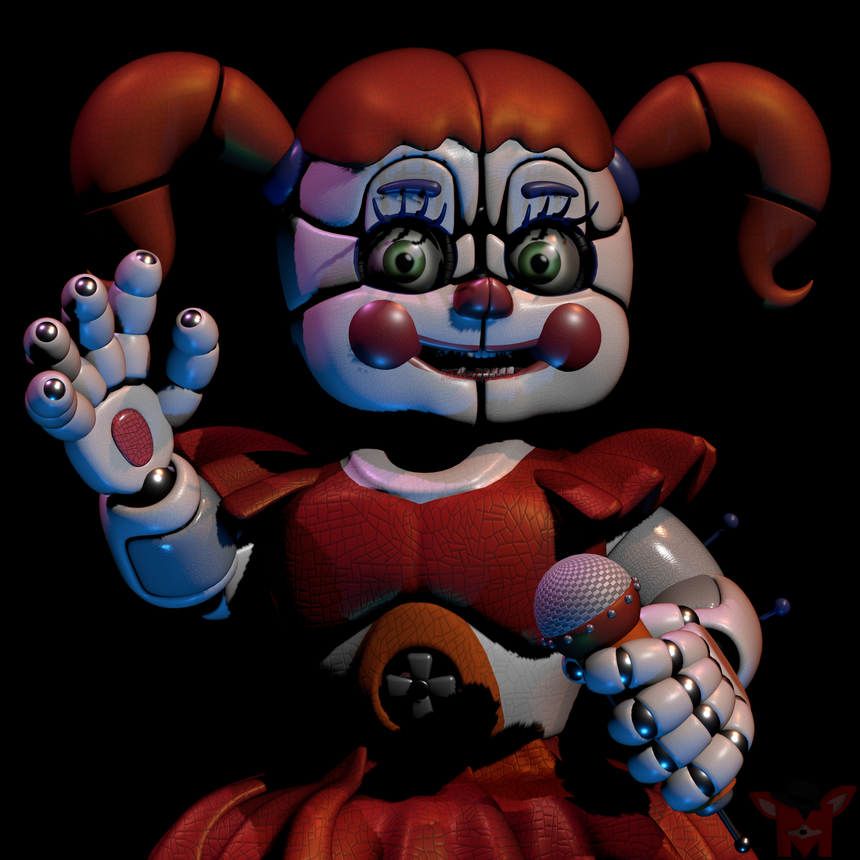Funtime Freddy and Circus Baby (Five Nights at Freddy's Sister Location, Fnaf) O super