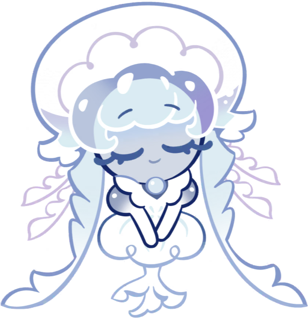 frilled jellyfish cookie