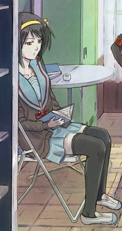 Yuki Nagato in Haruhi Suzumiya's voice