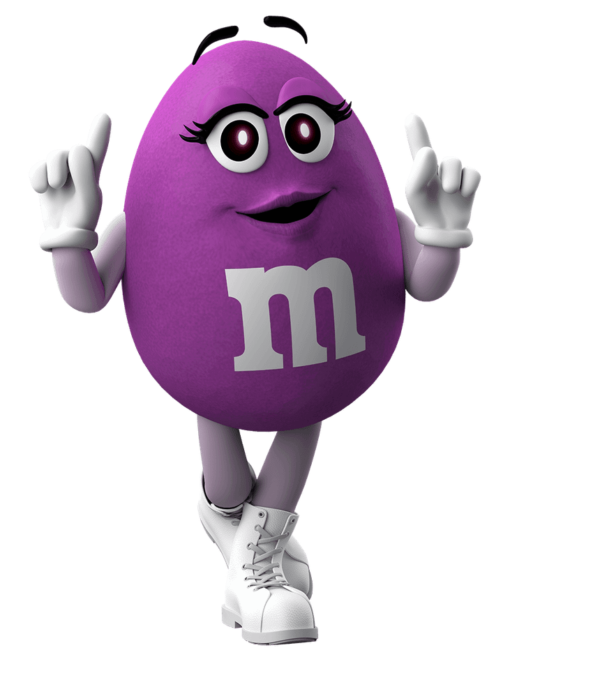 Purple M&M