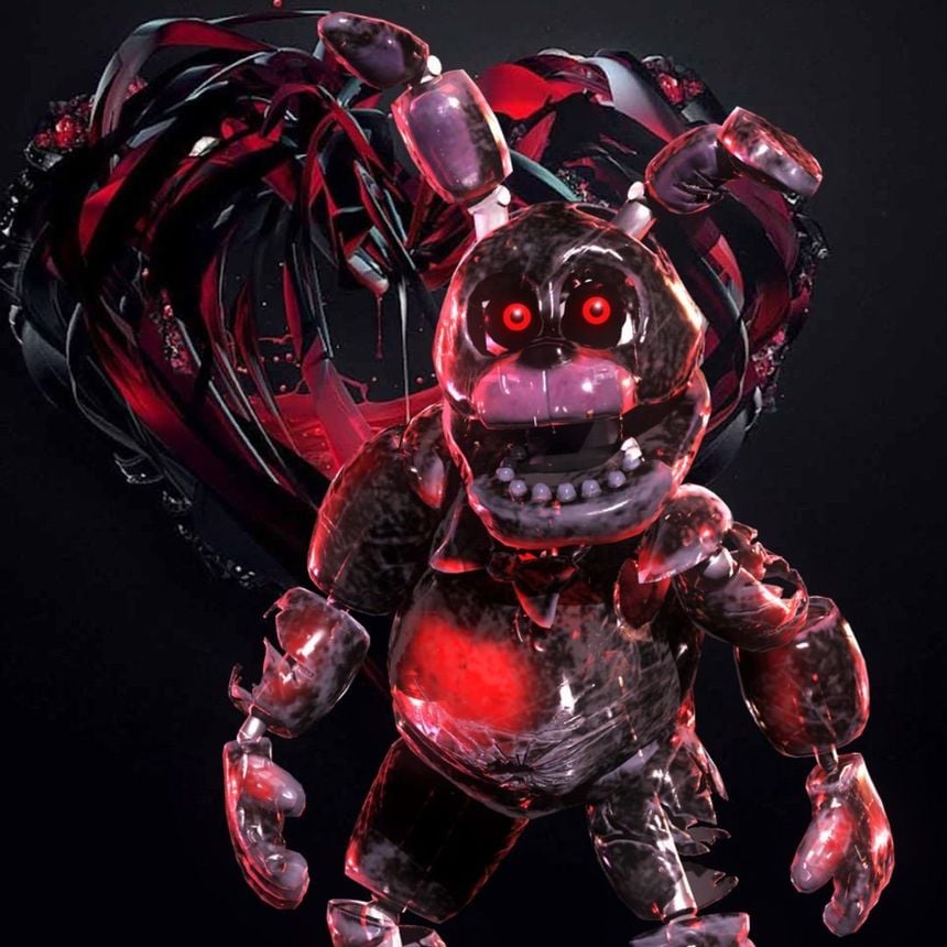 Black heart Bonnie (fnaf ar/ fanmade)