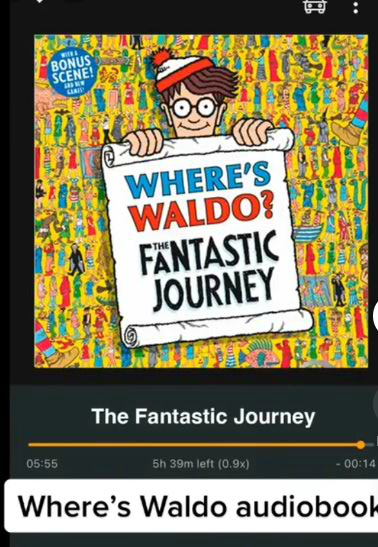 Where's Waldo Audiobook guy meme