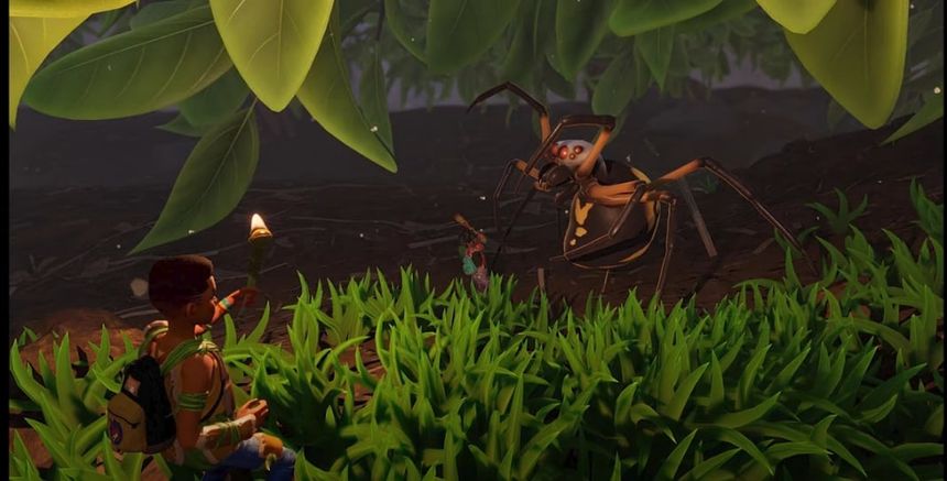 literally just the spider combat music from grounded