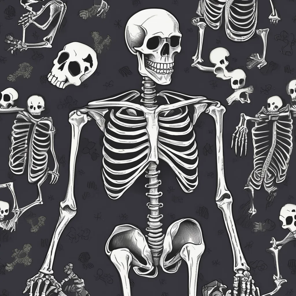 Spooky scary skeletons