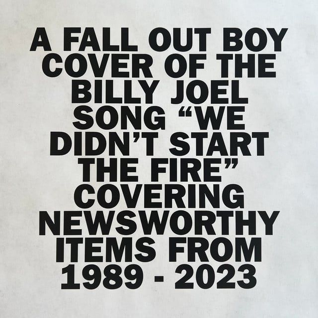 Billy Joel - We Didn't Start the Fire (Fall Out Boy cover) (Drums)