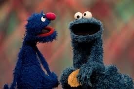 Cookie Monster & grover