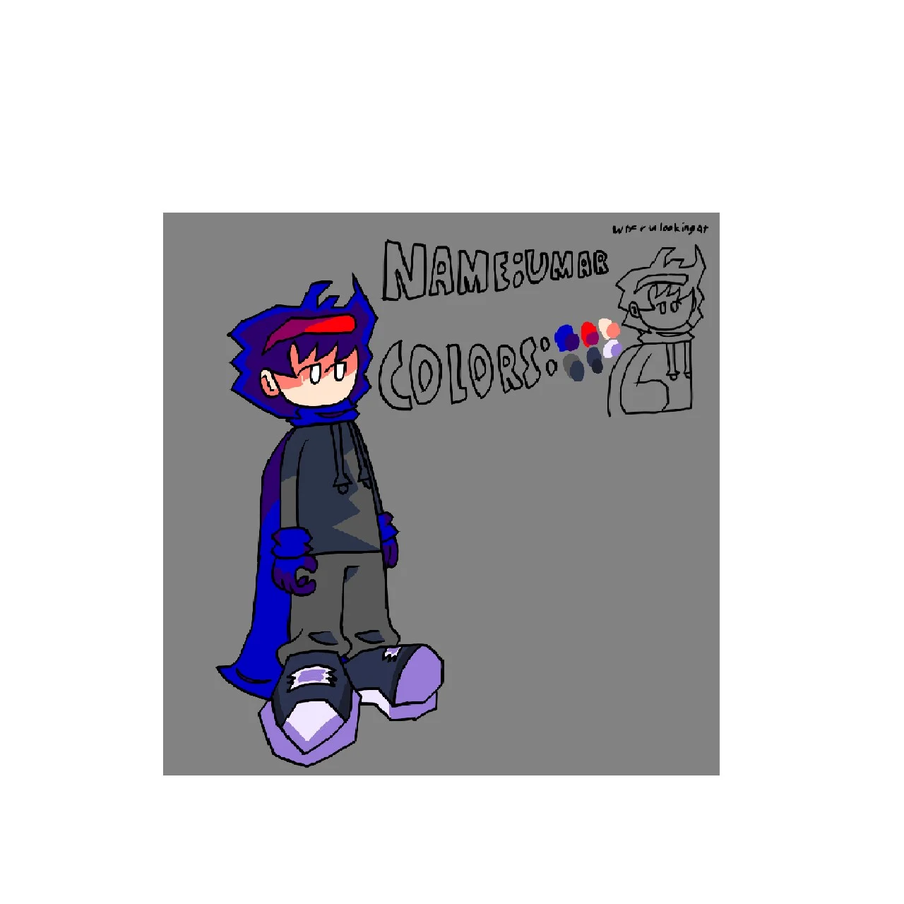 Umar the Idiot Blue Hair Guy