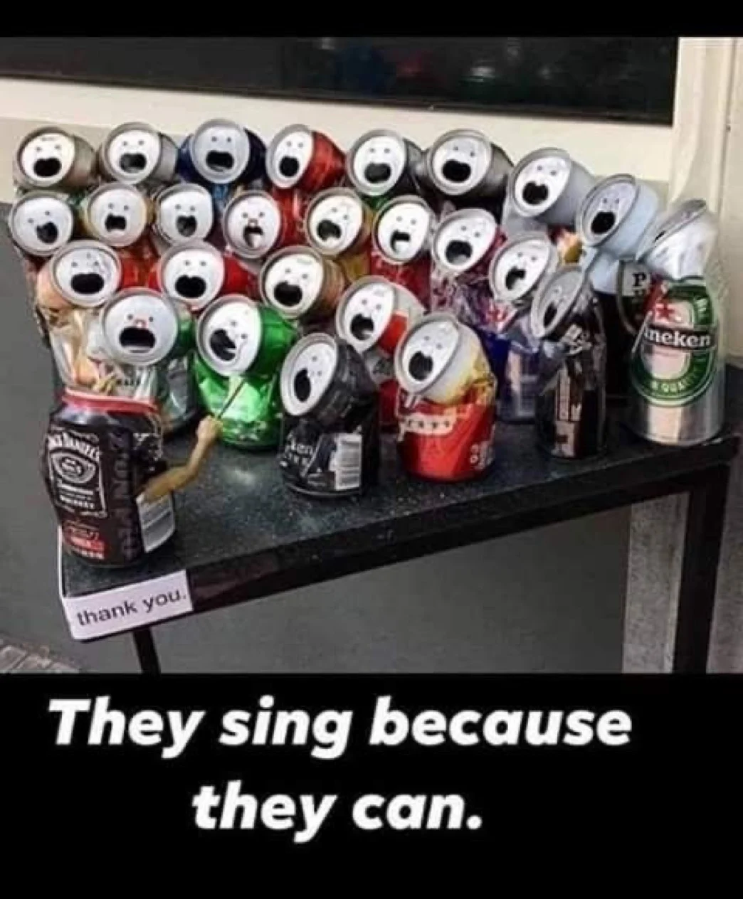 A literal barbershop quartet