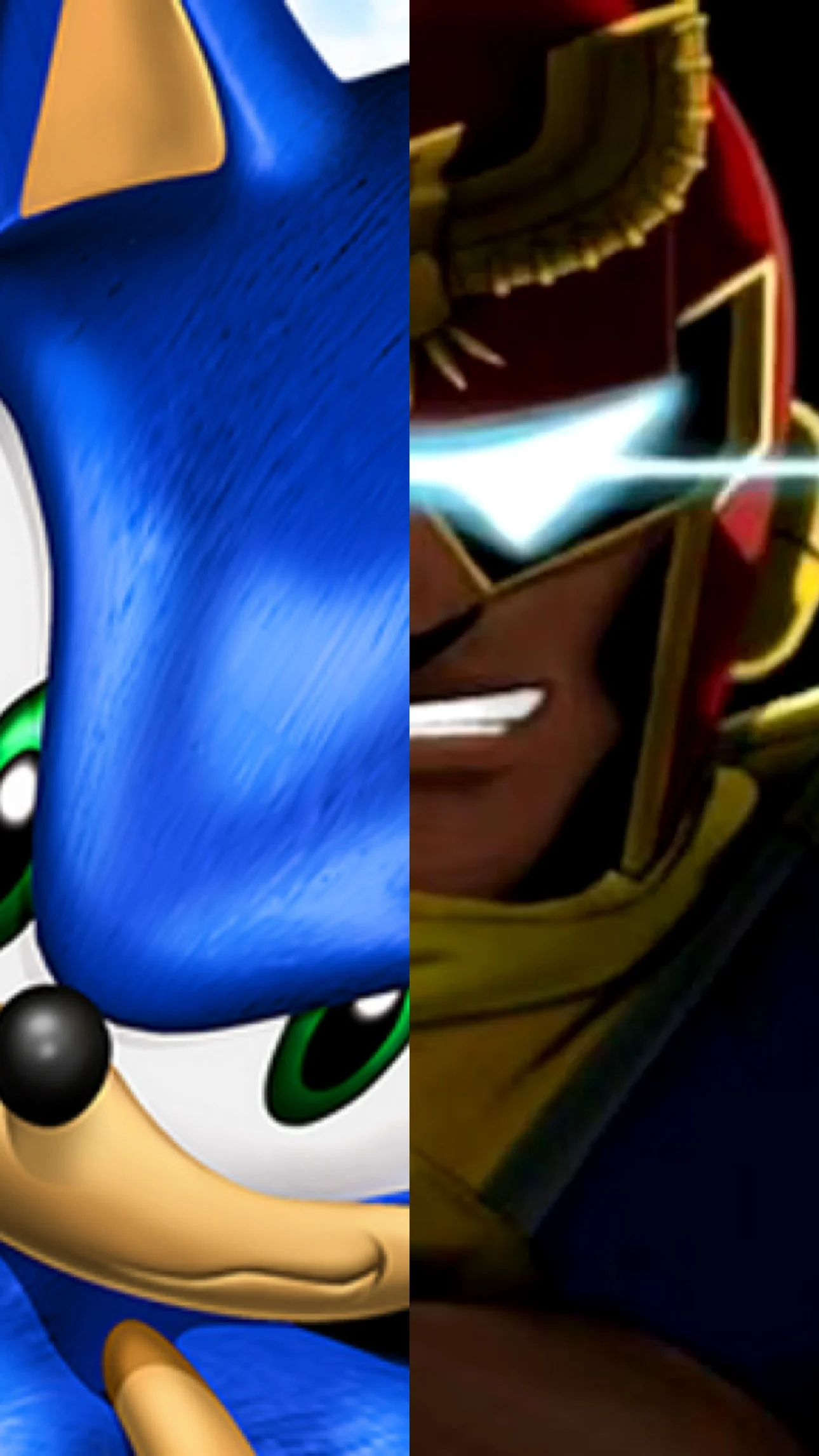 Captain Falcon + Adventure Sonic