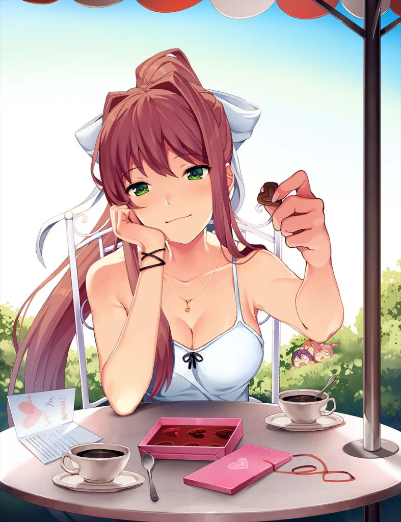 Monika (Doki Doki Literature Club) (In-Game and Jillian Ashcraft)