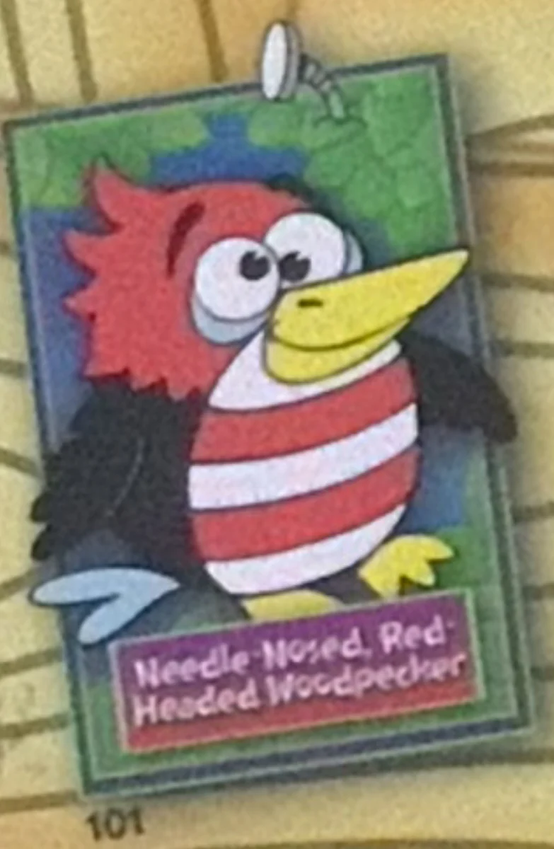 Needle-Nosed, Red-Headed Woodpecker