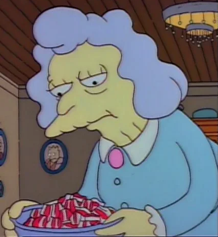 Mrs Glick (Cloris Leachman, The Simpsons)