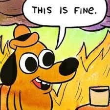 Question Hound (This Is Fine Meme)
