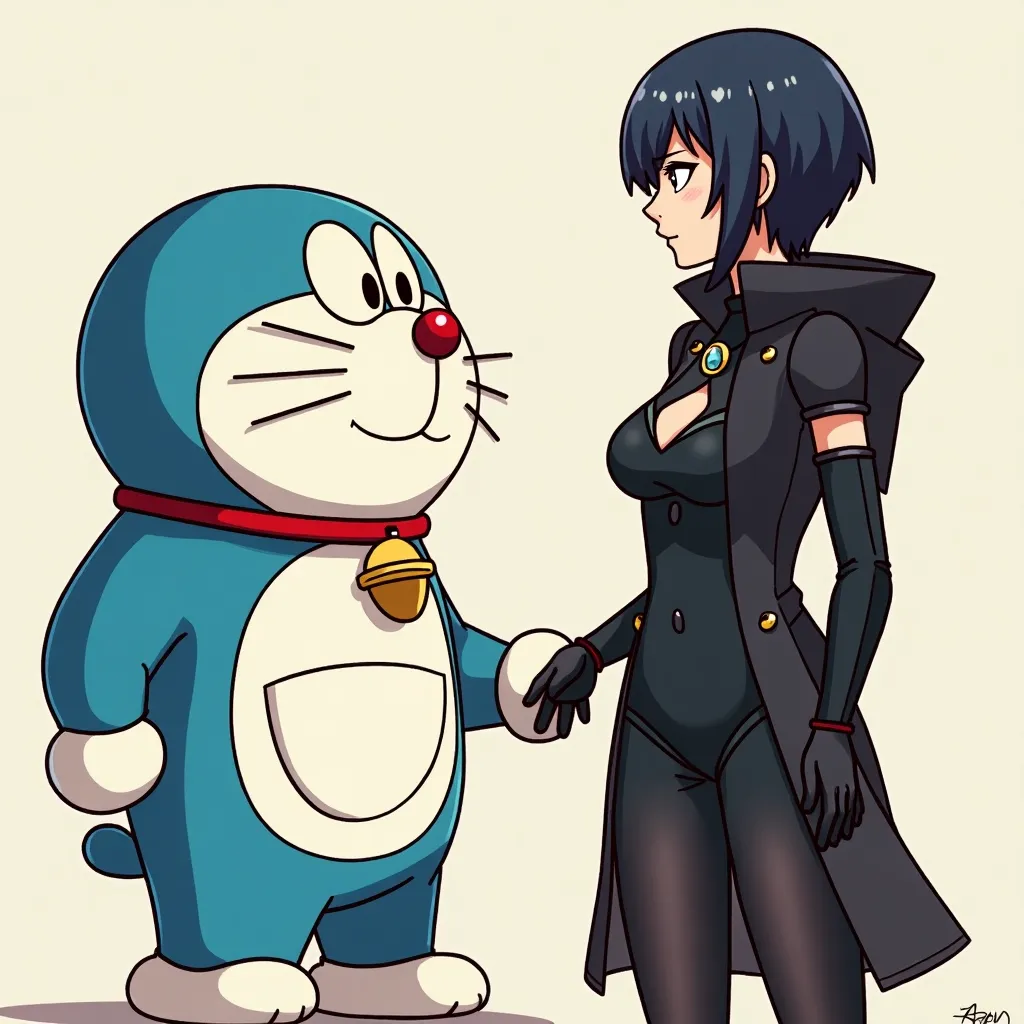 Doraemon meets Bayonetta 