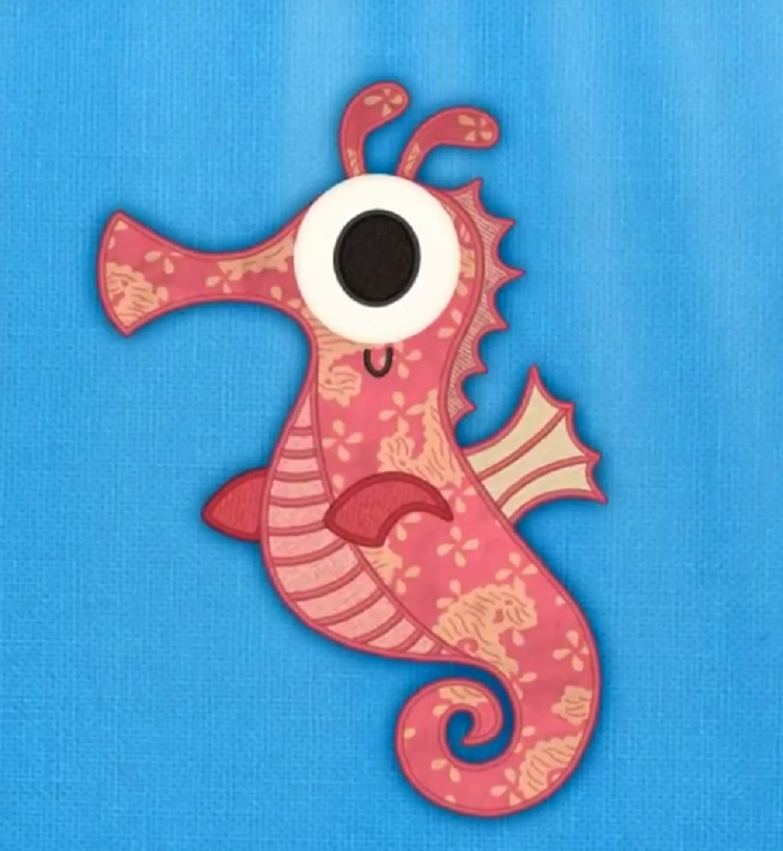 Patchwork seahorse