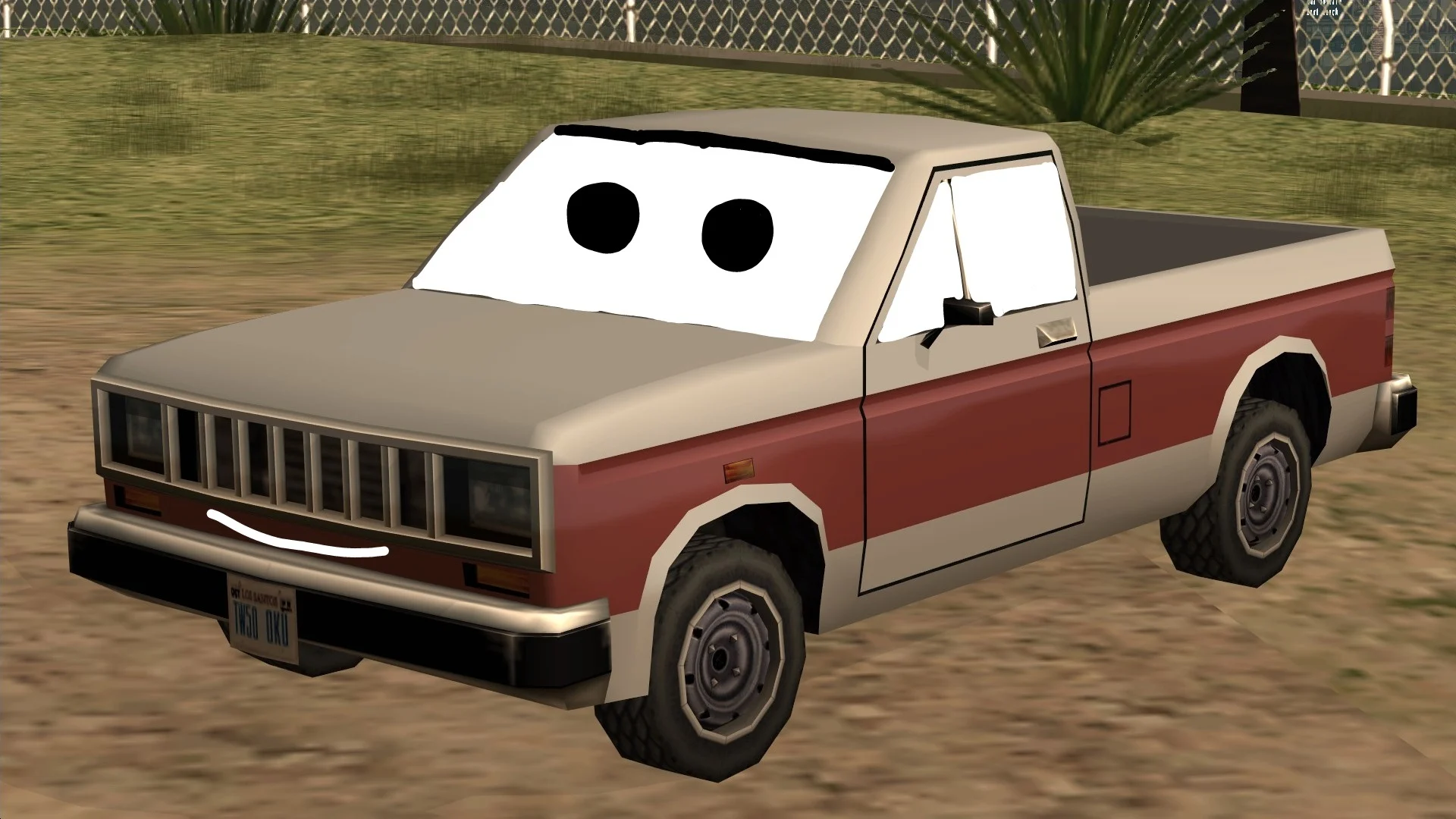 Tonio the Bobcat pickup truck