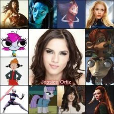 Jessica Ortiz combinación de personajes y voces