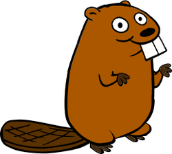 Beaver boy speaking baby boy