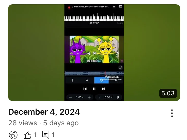 Literary One of my vids