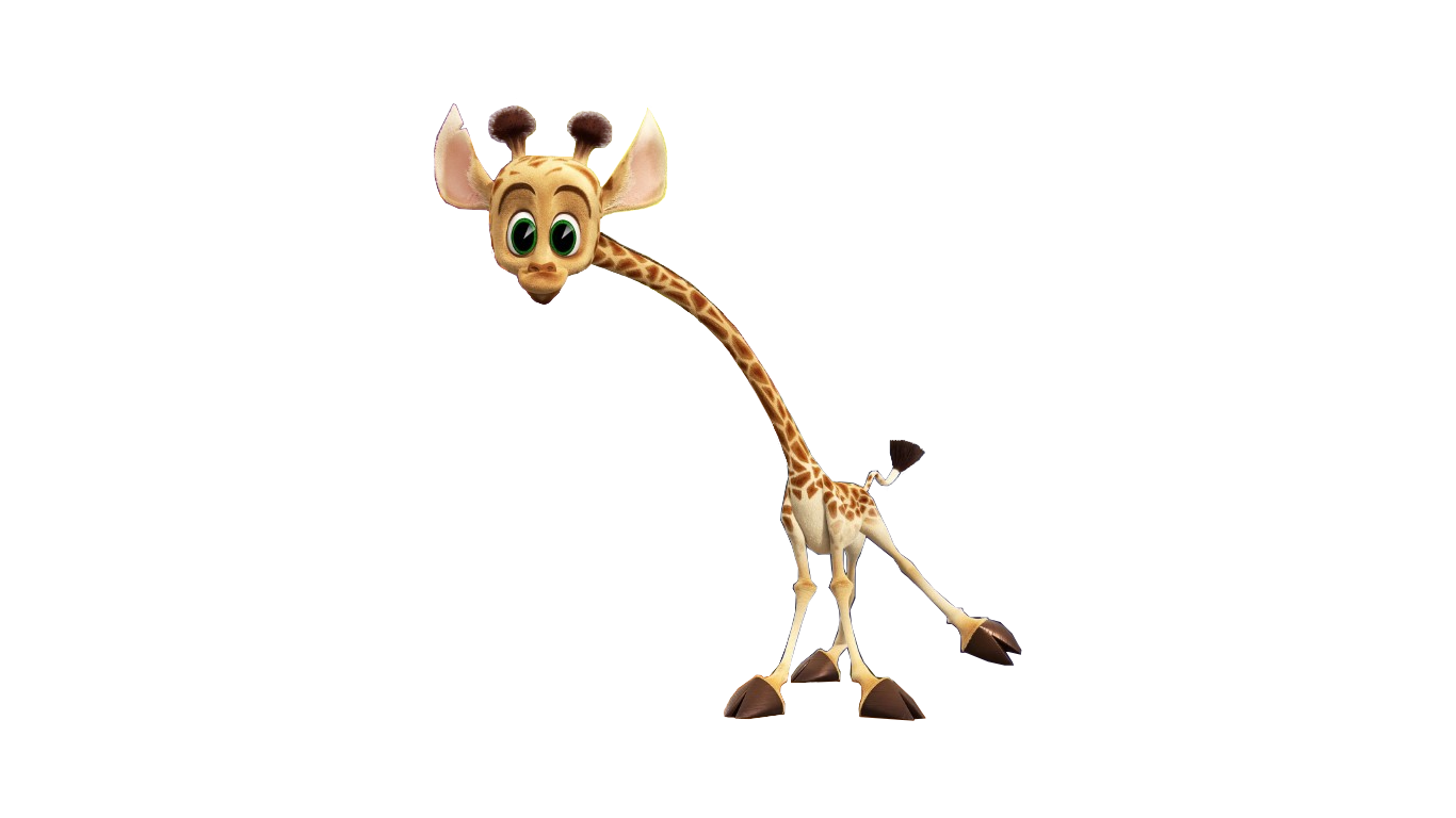 Young Melman the giraffe