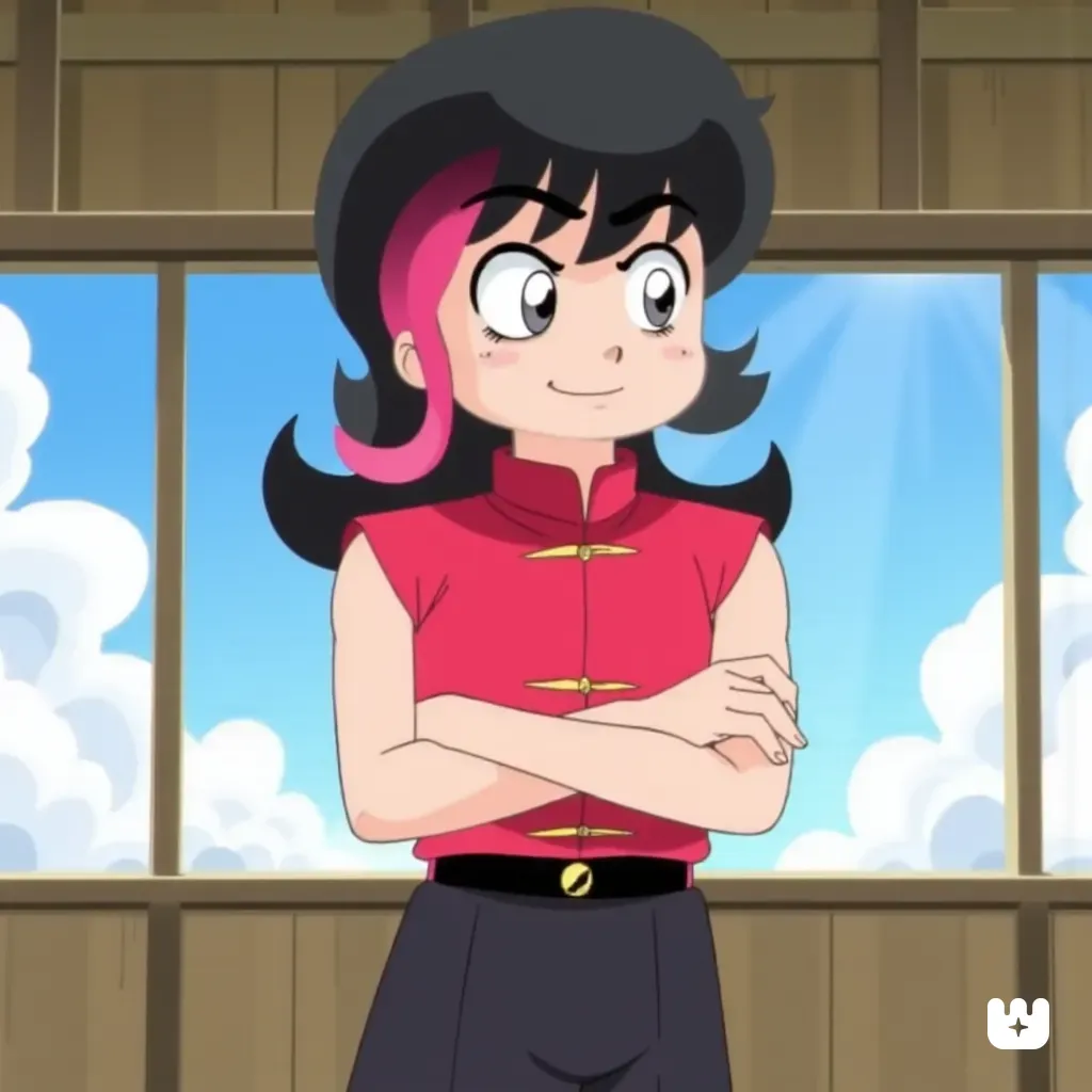 RanZow (hybrid model of Ranma Saotome and Guy Hamdon/SheZow)