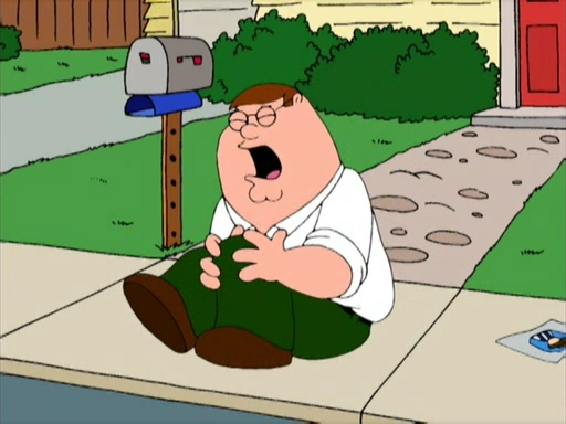 Peter Griffin Hurts His Knee (Family Guy)