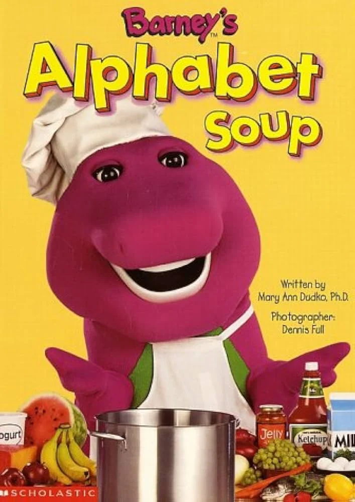Español Latino México - Barney’s Alfabeto Sopa - ABC - Libro - Barney el Dinosaurio
