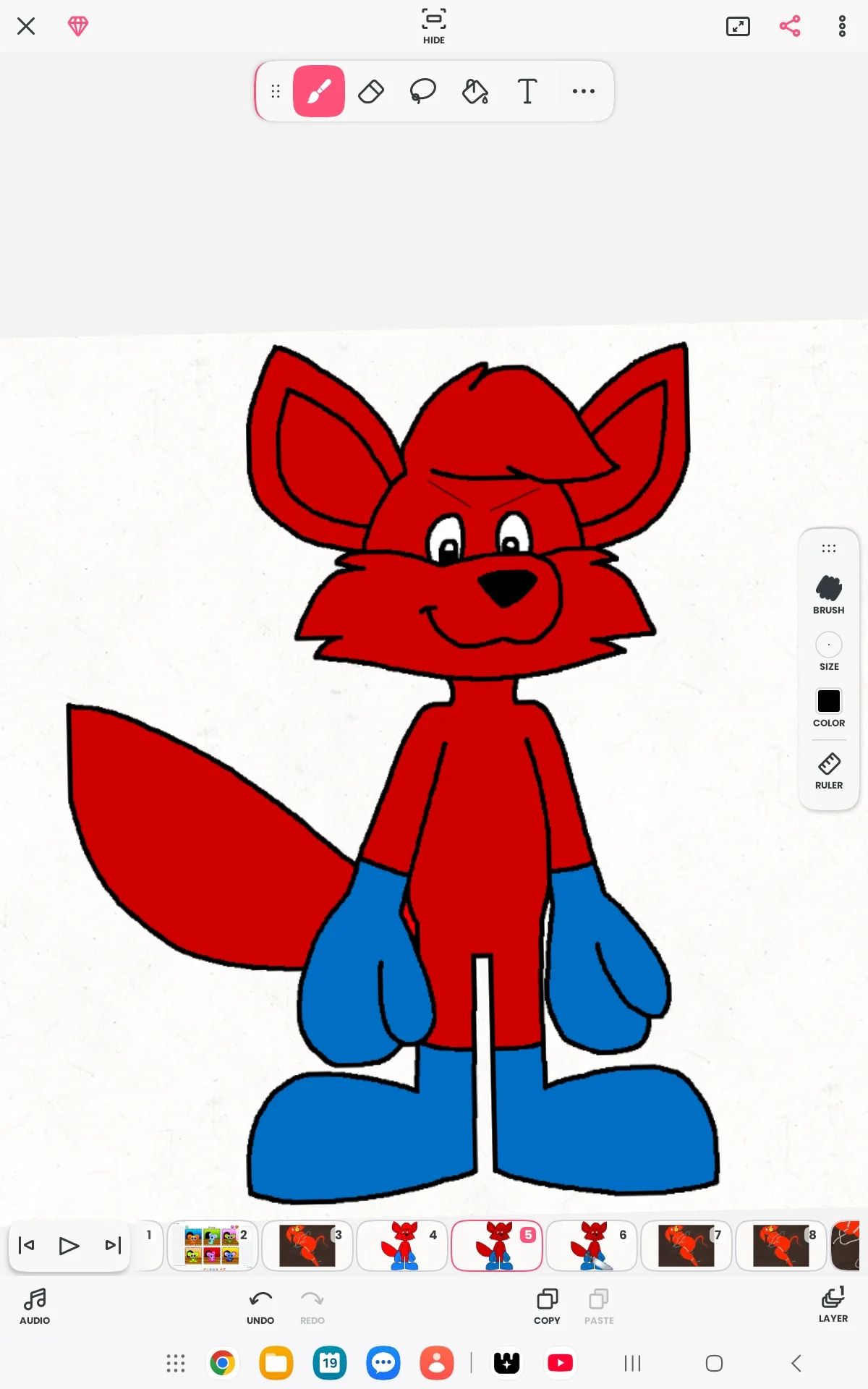 Evil fox in socks 