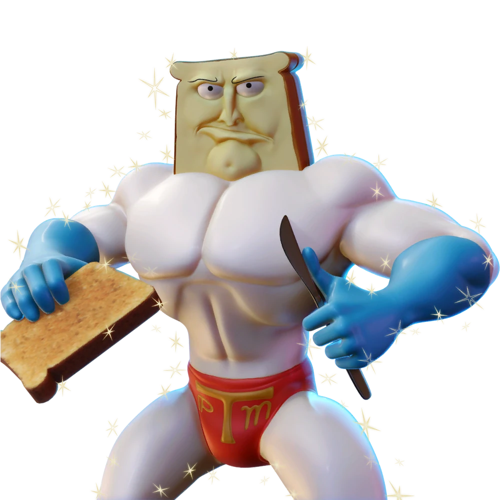 Powdered Toast Man (The Ren & Stimpy Show/Nickelodeon All-Star Brawl 2)