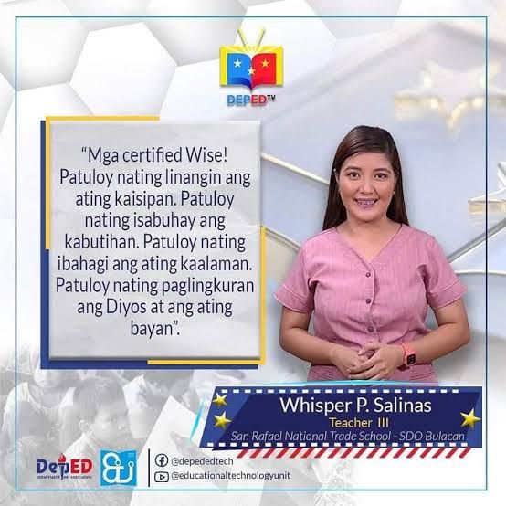 Whisper Salinas (DepEd TV Edukasyon sa Pagpapakatao 7)