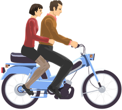 Moped Couple (Man Voice) (Happy Wheels)