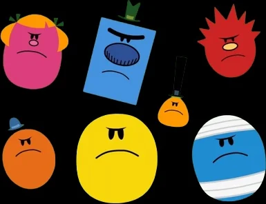 The Mr. Men Show - Angry Heads (Sound Effect) (UK Dub) (Inventions)