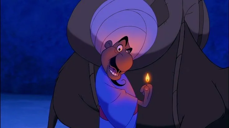 el vendedor ambulante-Raúl Carballeda-Buhonero-Mercader-Aladdin 1992-1994-1996--La pelicula Animada-Animado-Animated (Latin Americ-American Spanish Dub-Español latino)