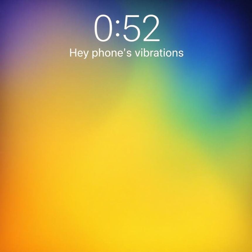 My phone's vibrations