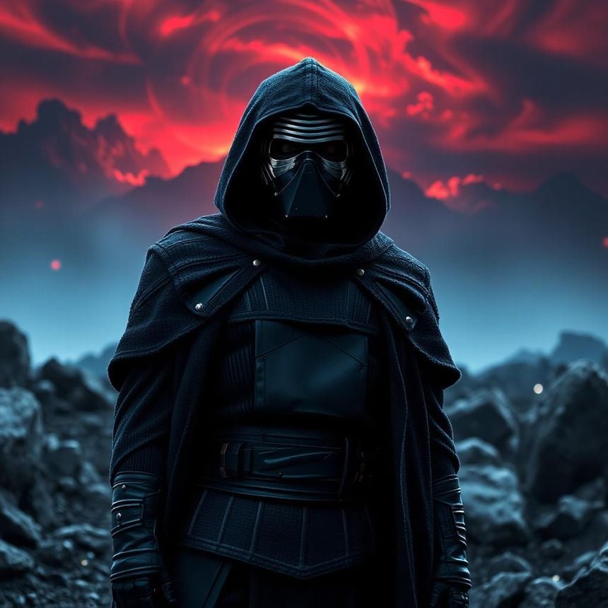 Kylo ren Latino sin mascara STAR WARS