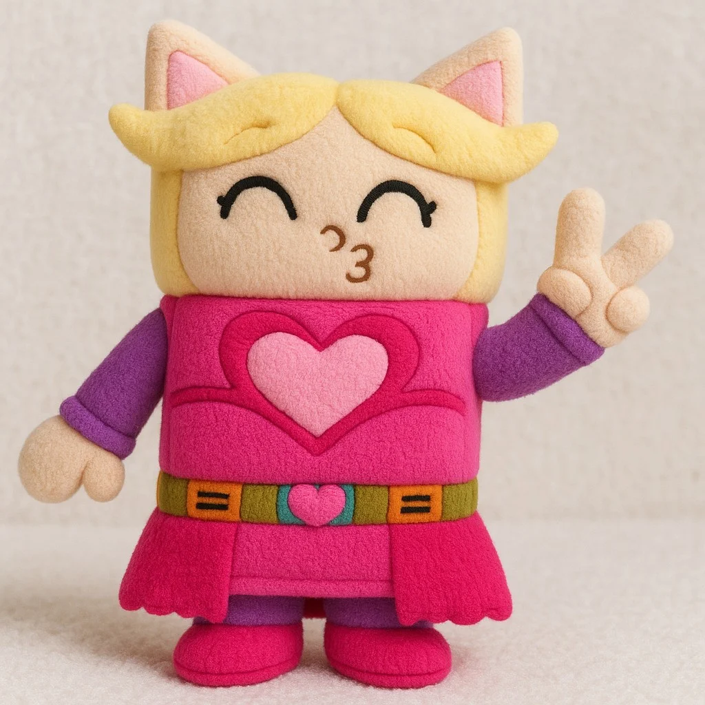 Plush Unicorn Bubbles: Robot Catgirl (The TAOPM Puppets Show)