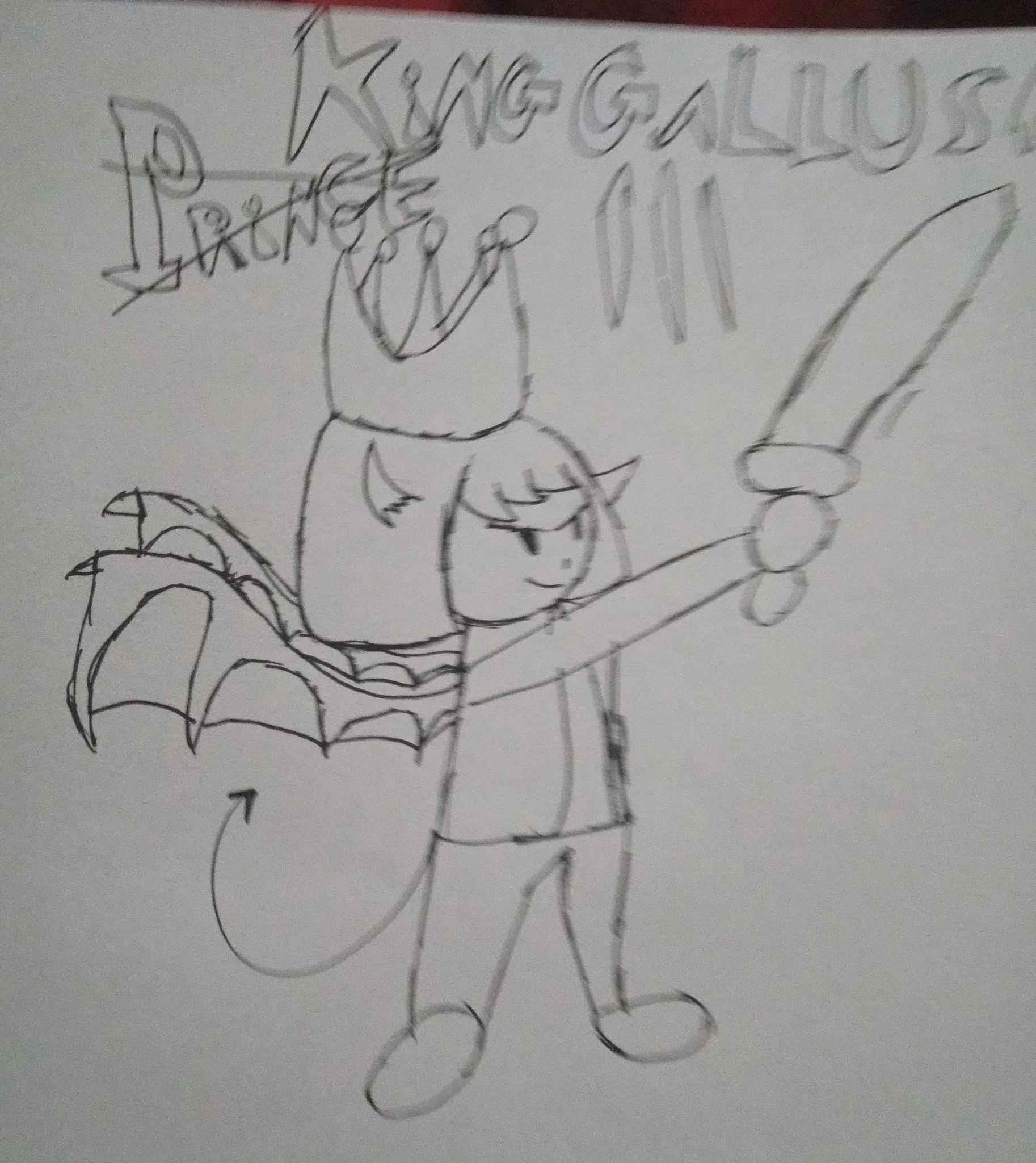 King Gallus Albert Rupert III (Hazbin Hotel fallen angel OC)