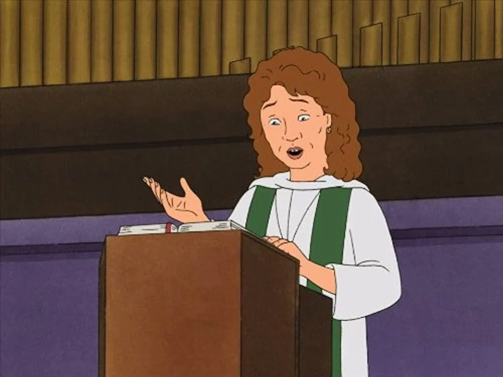 Reverend Stroup (King of the Hill / KOTH) (Mary Tyler Moore / Ashley Gardner)