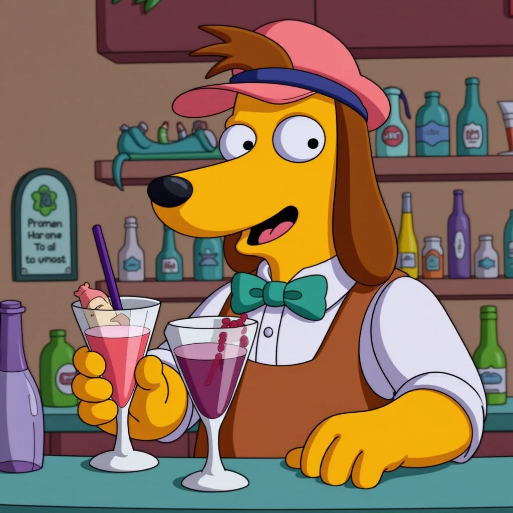 Dog Bartender (The Simpsons)