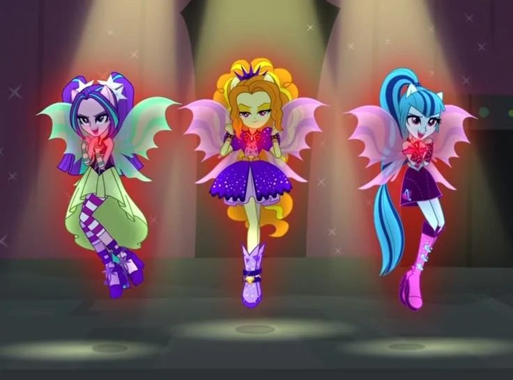 Dazzlings (all singing together from Mlp EG Rainbow Rocks)
