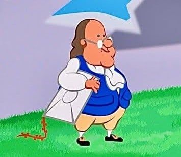 Benjamin Franklin (Day of the Tentacle) (LucasArts) (David Zed / David Kirk Traylor)