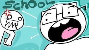 Literally video of That one kid when School ends (Nerd)
