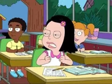 Young Hayley Smith having a meltdown being broke up