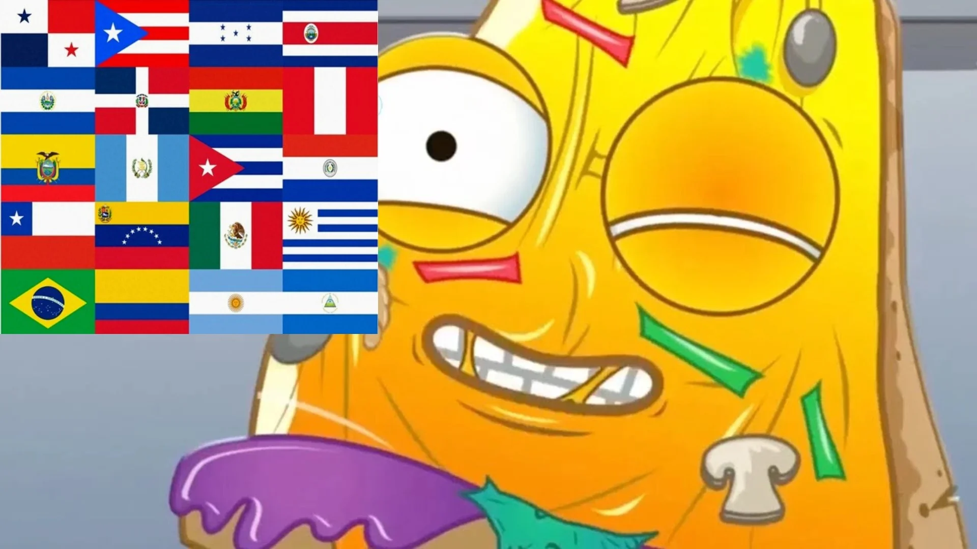 Putrid pizza “pizza face" Latinoamérica (grossery gang serie en Latinoamérica capítulo 1 tm1-pelicula Time wares)
