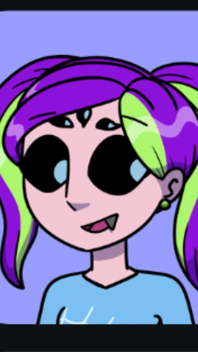 Arachna the spider (voice Zoe fox) 